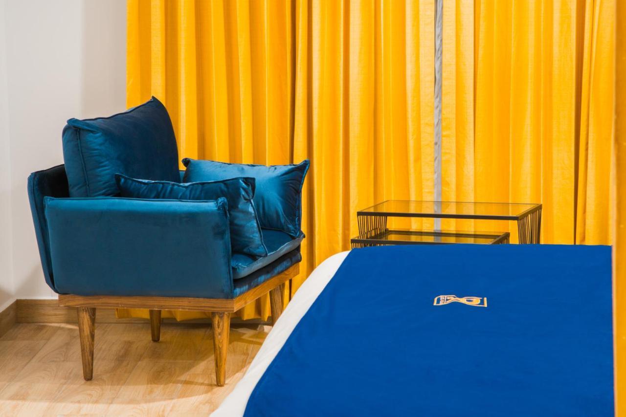 Rame Hotel Boutique Guadalajara Exterior photo A blue bedsheet